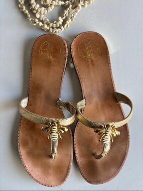 Lilly Pulitzer Gold Sandals